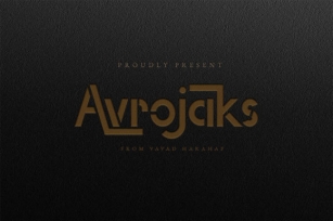 Avrojaks Font Download