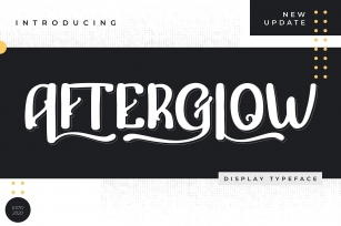 Afterglow | Display Typeface Font Font Download