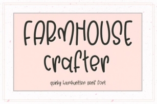 Farmhouse Crafter Font Download