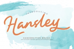 Hansley | Handwritten Brush Font Download