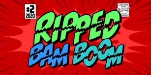 Ripped Bam Boom Font Download