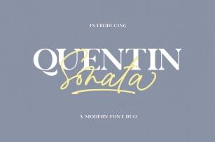 Quentin Sonata - Font Duo Font Download