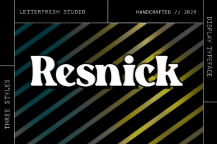 Resnick - Display Font Font Download