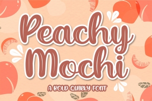Peachy Mochi - A Bold Quirky Font Download