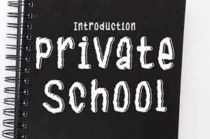 Private School Font Download