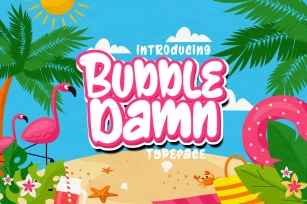 BubbleDamn Typeface Font Download