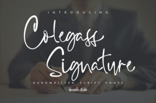 Collegass Signature Font Download