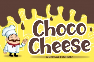 Choco Cheese | A Quirky Font Duo Font Download