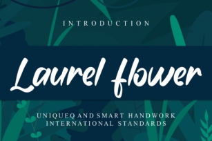 Laurel Flower Font Download
