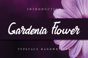 Gardenia Flower Font Download