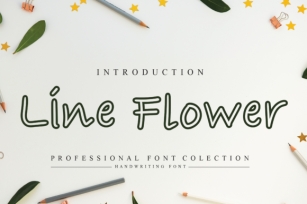 Line Flower Font Download