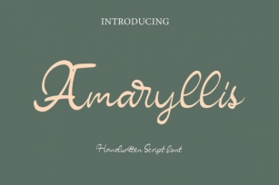 Amaryllis Font Download