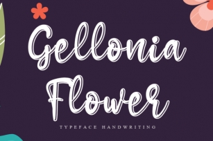 Gellonia Flower Font Download