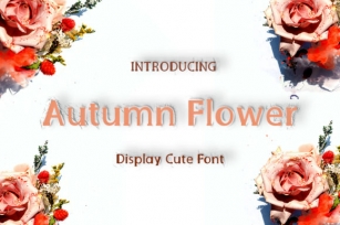 Autumn Flower Font Download