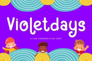 Violetdays - A Fun Handwritten Kids Font Font Download