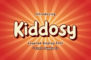 Kiddosy - Layered Display Font Font Download