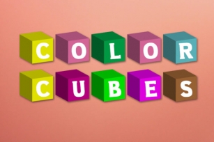 Color Cubes Font Download