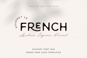 Gourmet Le French - Modern Paired Duo Font Download