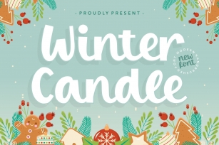 Winter Candle Modern Handbrushed Font Font Download