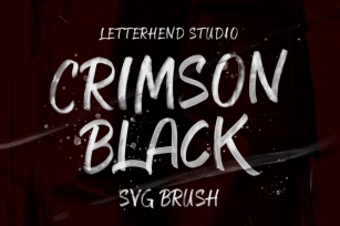 CRIMSON BLACK - SVG Brush Typeface Font Download