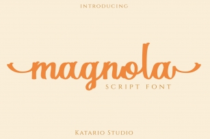 Magnola | Script Font Font Download