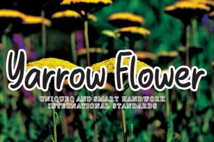Yarrow Flower Font Download