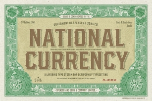 National Currency Font Bundle Font Download
