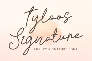 Tyloos Signature - Signature Font Font Download