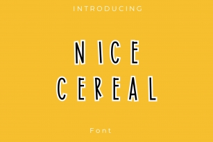 Nice Cereal font Font Download