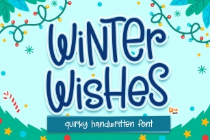 Winter Wishes - Quirky Handwritten Font Font Download