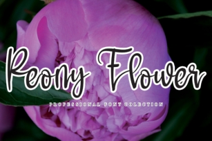 Peony Flower Font Download