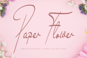 Paper Flower Font Download