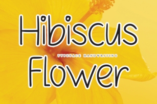 Hibiscus Flower Font Download