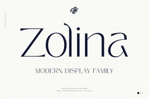 Zolina - Modern Display Font Font Download
