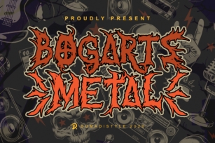 Bogarts Metal Font Download