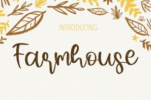 Farmhouse - Lettering Brush Font Font Download