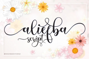 Aliefba script Font Download