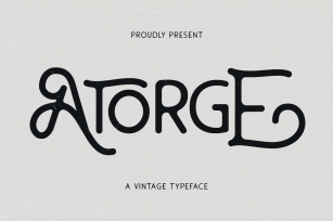 Atorge Vintage Typeface Font Download