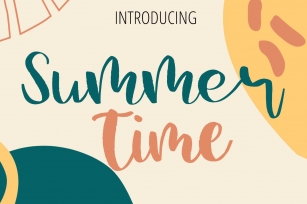 Summer Time - Beauty Lettering Font Font Download