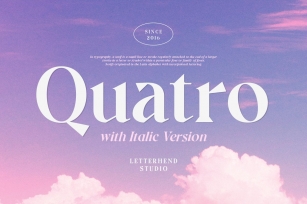 Quatro - A Modern Serif Font Font Download