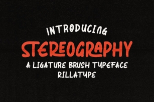 Stereography - Ligature Brush Typeface Font Download