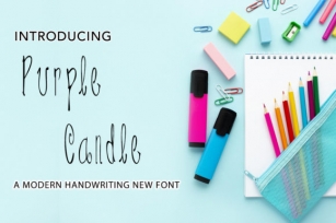 Purple Candle Font Download