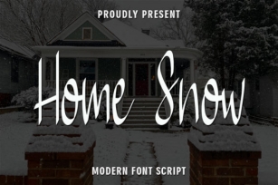 Home Snow Font Download