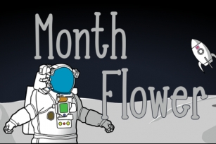 Month Flower Font Download