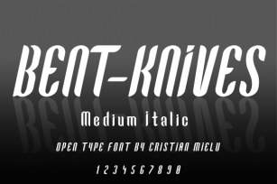 Bent-Knives Font Download