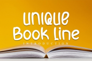 Unique Book Line Font Download