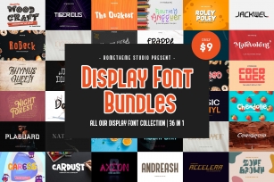 Display Font Bundles Collection Font Download