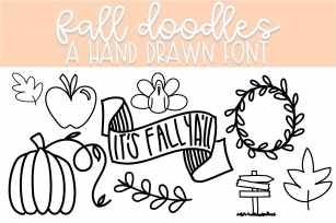 Fall Doodle Font | Doodle Font Font Download