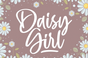 Daisy Girl - Cute Script Font Font Download