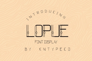 Lopue display Font Download